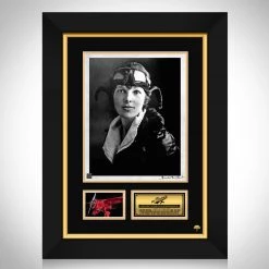 RARE-T Amelia Earhart Photo Limited Signature Edition Licensed Custom Frame Limited Edition Frames