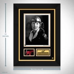 RARE-T Amelia Earhart Photo Limited Signature Edition Licensed Custom Frame Limited Edition Frames
