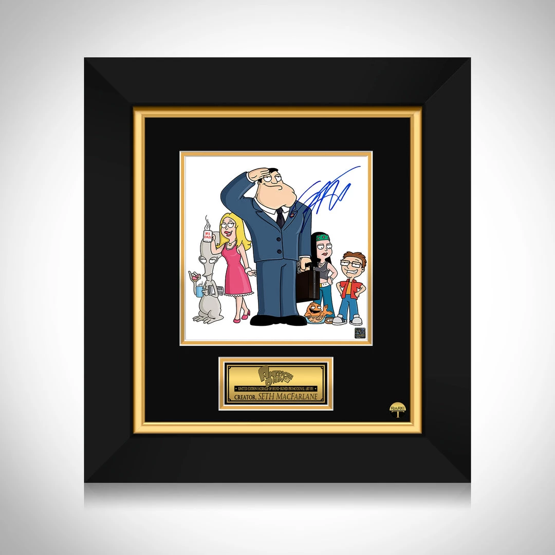 RARE-T American Dad Photo Limited Signature Edition Studio Licensed Custom Frame 1 RARE-T American Dad Photo Limited Signature Edition Studio Licensed Custom Frame