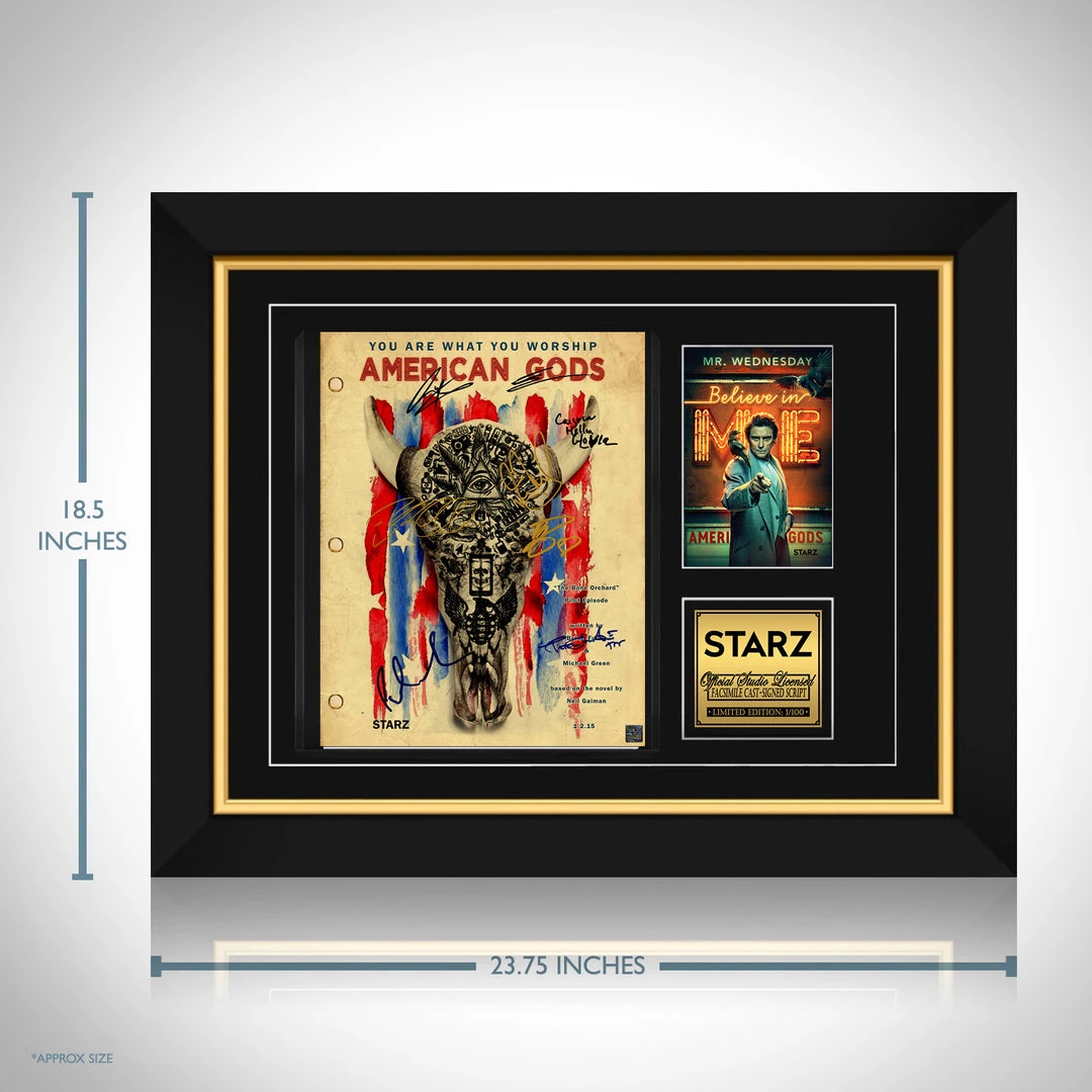 RARE-T Limited Edition Frames American Gods Script Limited Signature Edition Studio Licensed Custom Frame 2 RARE-T Limited Edition Frames American Gods Script Limited Signature Edition Studio Licensed Custom Frame