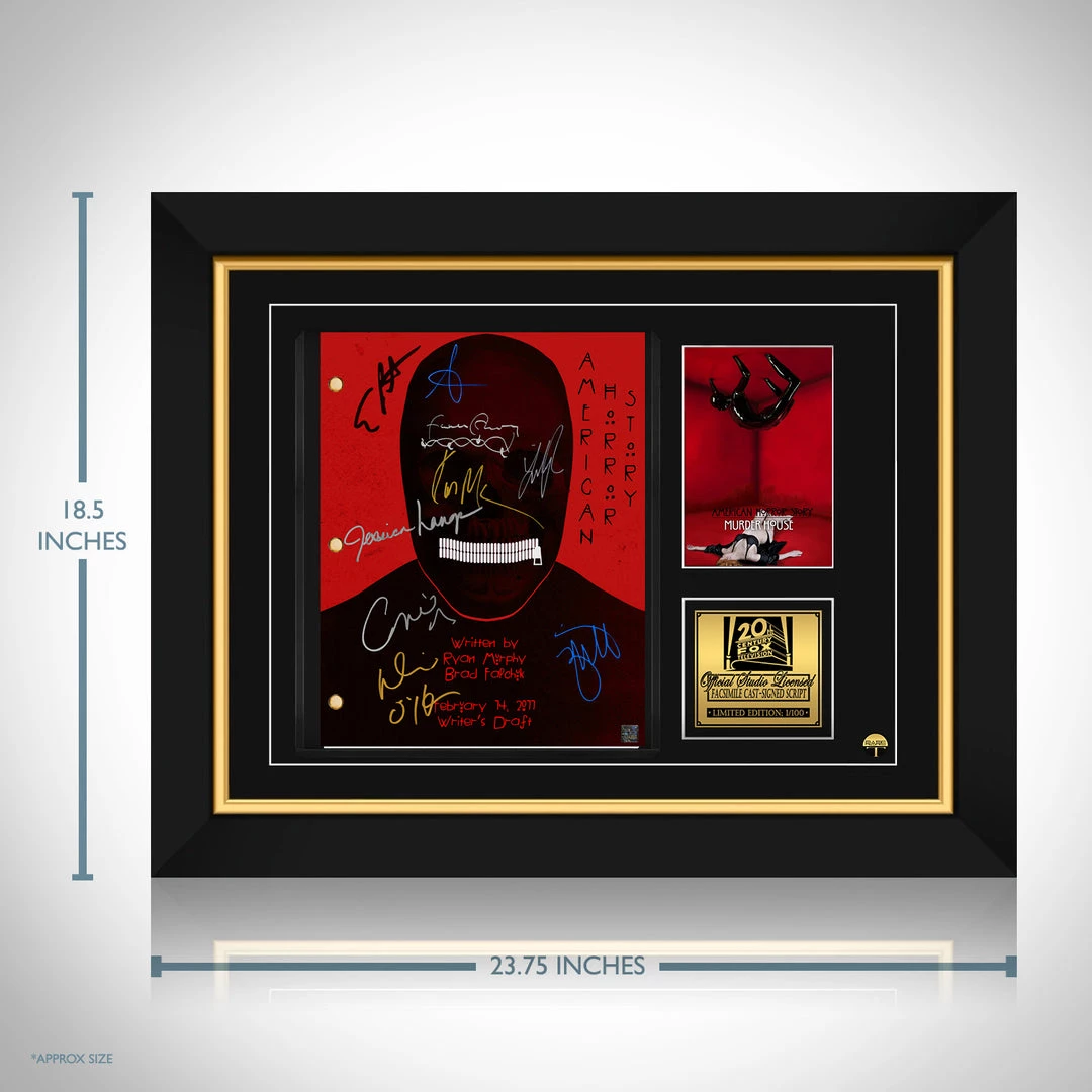 RARE-T American Horror Story Script Limited Signature Edition Studio Licensed Custom Frame Limited Edition Frames 9 RARE-T American Horror Story Script Limited Signature Edition Studio Licensed Custom Frame Limited Edition Frames