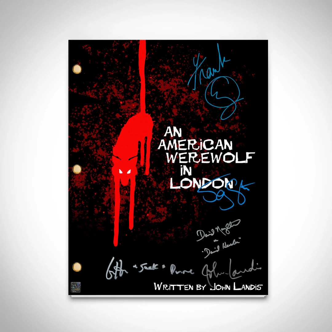 RARE-T Limited Edition Frames American Werewolf In London Script Limited Signature Edition Studio Licensed Custom Frame 4 RARE-T Limited Edition Frames American Werewolf In London Script Limited Signature Edition Studio Licensed Custom Frame