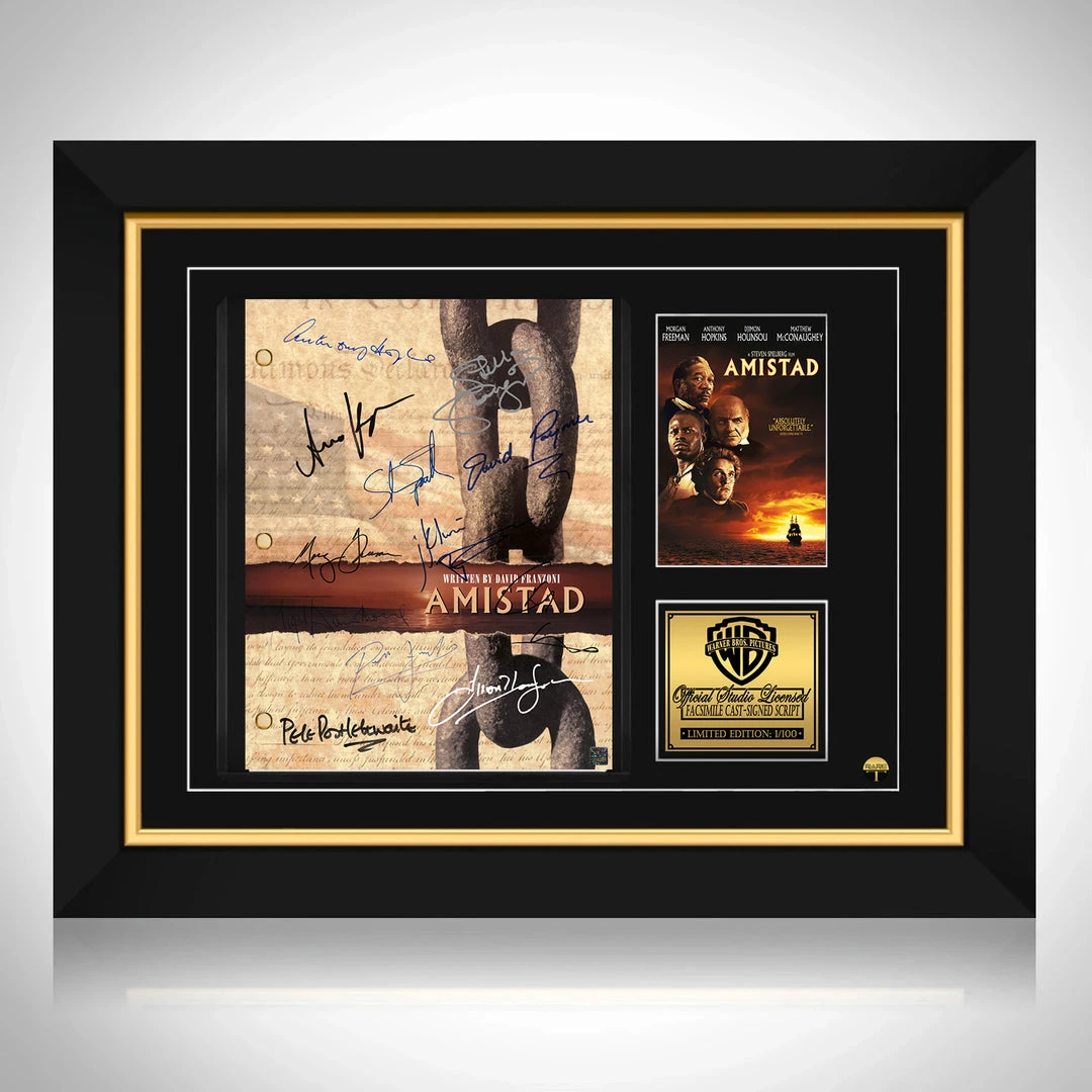 RARE-T Amistad Transcript Limited Signature Edition Studio Licensed Custom Frame 1 RARE-T Amistad Transcript Limited Signature Edition Studio Licensed Custom Frame