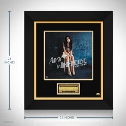 RARE-T Amy Winehouse - Back To Black LP Cover Limited Signature Edition Studio Licensed Custom Frame