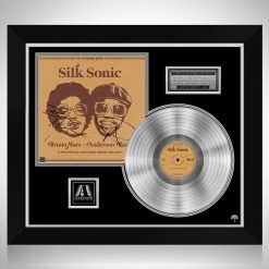 RARE-T Silk Sonic - An Evening With Platinum LP Limited Signature Edition Studio Licensed Custom Frame Limited Edition Frames