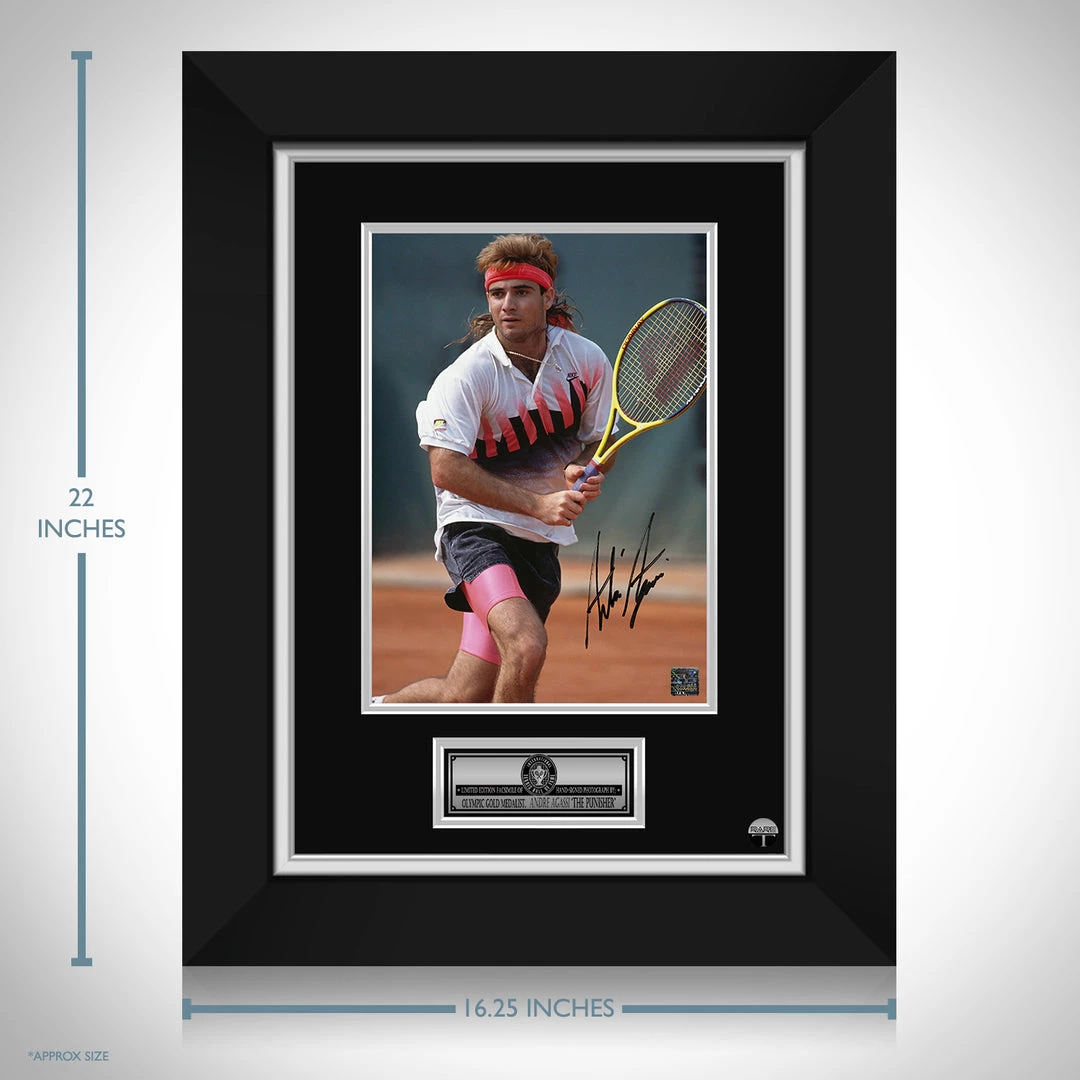 RARE-T Andre Agassi Photo Limited Signature Edition Studio Licensed Custom Frame 3 RARE-T Andre Agassi Photo Limited Signature Edition Studio Licensed Custom Frame