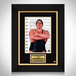 RARE-T WWF - Andre The Giant Photo Limited Signature Edition Studio Licensed Custom Frame Limited Edition Frames