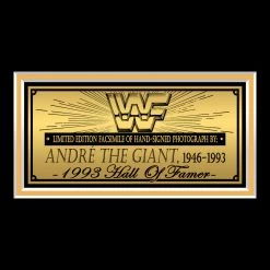 RARE-T WWF - Andre The Giant Photo Limited Signature Edition Studio Licensed Custom Frame Limited Edition Frames