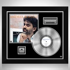 RARE-T Andrea Bocelli - Cieli Di Toscana Platinum LP Limited Signature Edition Studio Licensed Custom Frame