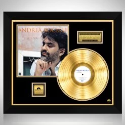 RARE-T Andrea Bocelli - Cieli Di Toscana Gold LP Limited Signature Edition Studio Licensed Custom Frame Limited Edition Frames