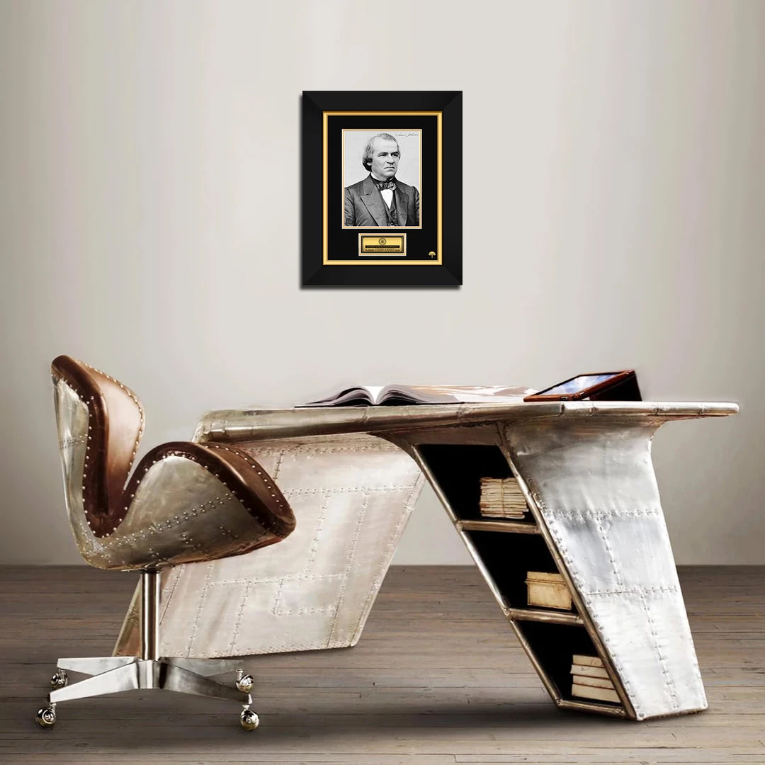 RARE-T Limited Edition Frames 17th US President - Andrew Johnson Photo Limited Signature Edition Studio Licensed Custom Frame 2 RARE-T Limited Edition Frames 17th US President - Andrew Johnson Photo Limited Signature Edition Studio Licensed Custom Frame