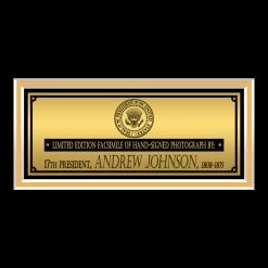 RARE-T Limited Edition Frames 17th US President - Andrew Johnson Photo Limited Signature Edition Studio Licensed Custom Frame 11 RARE-T Limited Edition Frames 17th US President - Andrew Johnson Photo Limited Signature Edition Studio Licensed Custom Frame