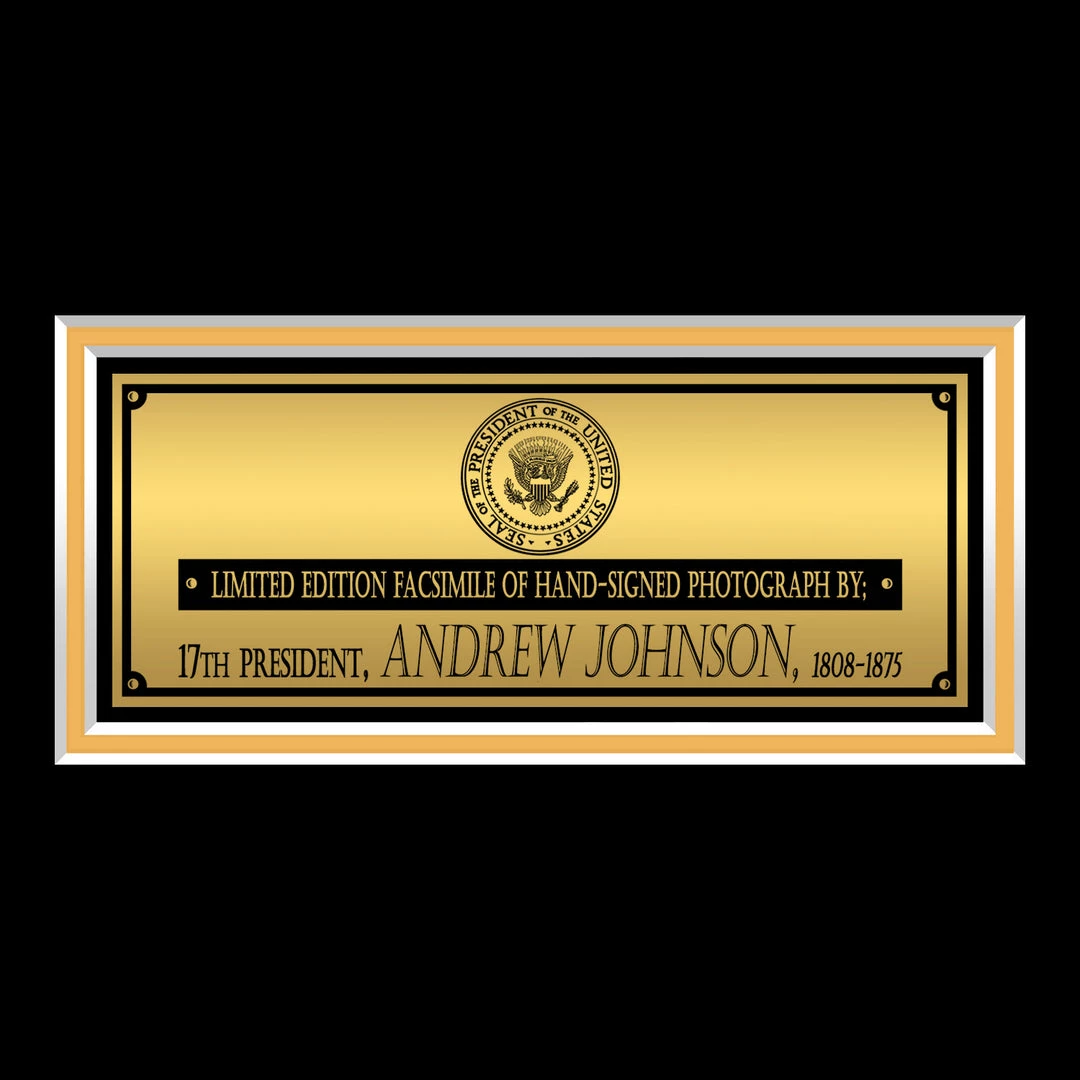 RARE-T Limited Edition Frames 17th US President - Andrew Johnson Photo Limited Signature Edition Studio Licensed Custom Frame 5 RARE-T Limited Edition Frames 17th US President - Andrew Johnson Photo Limited Signature Edition Studio Licensed Custom Frame