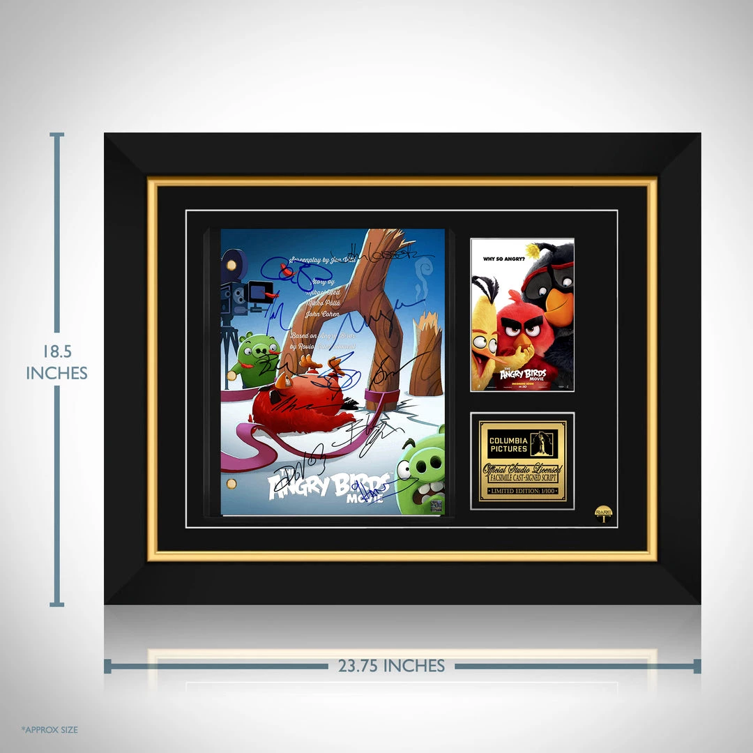 RARE-T Angry Birds Transcript Limited Signature Edition Studio Licensed Custom Frame 6 RARE-T Angry Birds Transcript Limited Signature Edition Studio Licensed Custom Frame