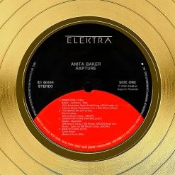 RARE-T Anita Baker Rapture Gold LP Limited Signature Edition Studio Licensed Custom Frame Limited Edition Frames