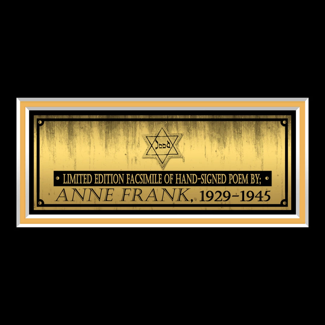 RARE-T Limited Edition Frames Anne Frank Poem Limited Signature Edition Studio Licensed Custom Frame 7 RARE-T Limited Edition Frames Anne Frank Poem Limited Signature Edition Studio Licensed Custom Frame