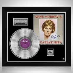 RARE-T Anne Murray - Murray's Greatest Hits Platinum LP Limited Signature Edition Studio Licensed Custom Frame Limited Edition Frames