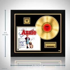 RARE-T Annie - Original Motion Picture Soundtrack Gold LP Limited Signature Edition Studio Licensed Custom Frame