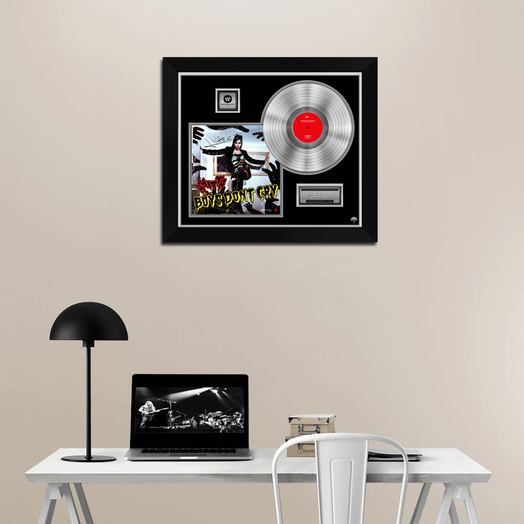 RARE-T Limited Edition Frames Anitta - Boy's Don't Cry Platinum LP Limited Signature Edition Studio Licensed Custom Frame 2 RARE-T Limited Edition Frames Anitta - Boy's Don't Cry Platinum LP Limited Signature Edition Studio Licensed Custom Frame