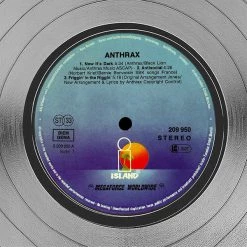 Rare-T Anthrax - I'm The Man Limited Signature Edition Studio Licensed Platinum LP Custom Frame