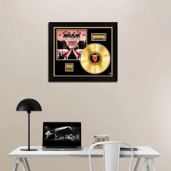 RARE-T Anti-Flag - For Blood And Empire Gold LP Limited Signature Edition Studio Licensed Custom Frame Limited Edition Frames
