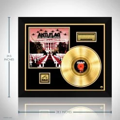 RARE-T Anti-Flag - For Blood And Empire Gold LP Limited Signature Edition Studio Licensed Custom Frame Limited Edition Frames 12 RARE-T Anti-Flag - For Blood And Empire Gold LP Limited Signature Edition Studio Licensed Custom Frame Limited Edition Frames