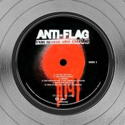 RARE-T Limited Edition Frames Anti-Flag - For Blood And Empire Platinum LP Limited Signature Edition Studio Licensed Custom Frame