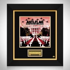 RARE-T Anti-Flag - For Blood And Empire LP Cover Limited Signature Edition Studio Licensed Custom Frame Limited Edition Frames