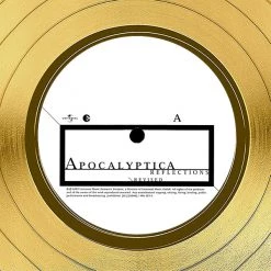 RARE-T Apocalyptica - Reflections Gold LP Limited Signature Edition Studio Licensed Custom Frame