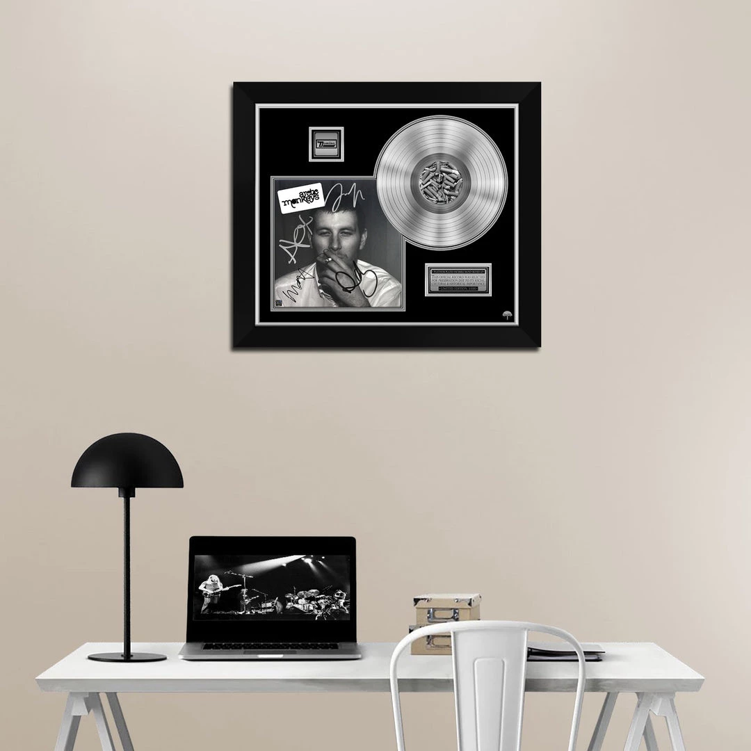 RARE-T Arctic Monkeys - Whatever People Say I Am That’s What I Am Not Platinum LP Limited Signature Edition Studio Licensed Custom Frame 2 RARE-T Arctic Monkeys - Whatever People Say I Am That’s What I Am Not Platinum LP Limited Signature Edition Studio Licensed Custom Frame
