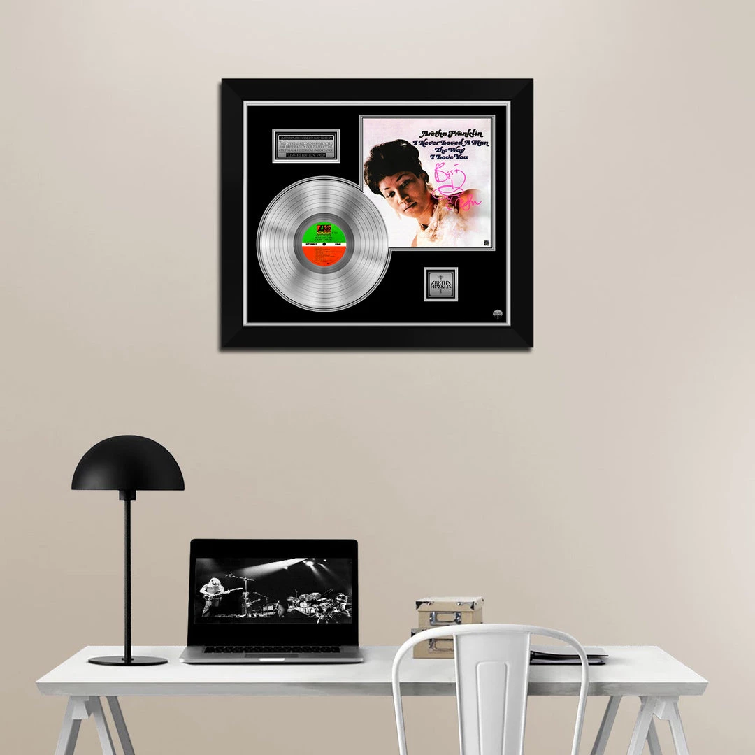 RARE-T Aretha Franklin I Never Loved A Man The Way I Love You Platinum LP Limited Signature Edition Studio Licensed Custom Frame Limited Edition Frames 2 RARE-T Aretha Franklin I Never Loved A Man The Way I Love You Platinum LP Limited Signature Edition Studio Licensed Custom Frame Limited Edition Frames