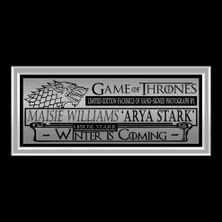 RARE-T Game Of Thrones - Arya Stark Photo Limited Signature Edition Studio Licensed Custom Frame