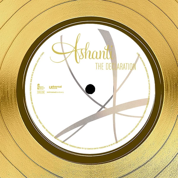 RARE-T Limited Edition Frames Ashanti - The Declaration Gold LP Limited Signature Edition Studio Licensed Custom Frame 5 RARE-T Limited Edition Frames Ashanti - The Declaration Gold LP Limited Signature Edition Studio Licensed Custom Frame