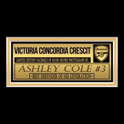 RARE-T Arsenal - Ashley Cole Photo Limited Signature Edition Studio Licensed Custom Frame 11 RARE-T Arsenal - Ashley Cole Photo Limited Signature Edition Studio Licensed Custom Frame