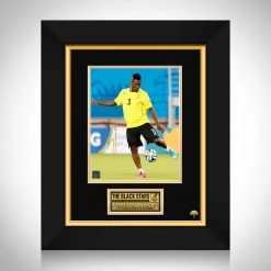 RARE-T Sports Memorabilia Ghana National Team - Asamoah Gyan Photo Limited Signature Edition Studio Licensed Custom Frame