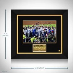 RARE-T Atlanta Braves 2021 World Series Champions Photo Limited Signature Edition Studio Licensed Custom Frame