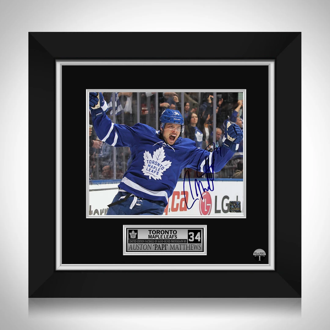 RARE-T Sports Memorabilia Toronto Maples Leafs - Auston Matthews Photo Limited Signature Edition Studio Licensed Custom Frame 1 RARE-T Sports Memorabilia Toronto Maples Leafs - Auston Matthews Photo Limited Signature Edition Studio Licensed Custom Frame