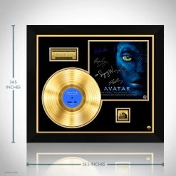 RARE-T NEW Avatar - Original Motion Picture Soundtrack Gold LP Limited Signature Edition Studio Licensed Custom Frame