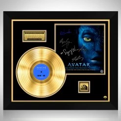 RARE-T NEW Avatar - Original Motion Picture Soundtrack Gold LP Limited Signature Edition Studio Licensed Custom Frame