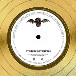 RARE-T Limited Edition Frames Avenged Sevenfold - Self Titled Gold LP Limited Signature Edition Studio Licensed Custom Frame