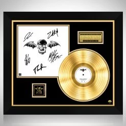 RARE-T Limited Edition Frames Avenged Sevenfold - Self Titled Gold LP Limited Signature Edition Studio Licensed Custom Frame