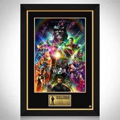 RARE-T Avengers Infinity War Mini Poster Limited Signature Edition Studio Licensed Custom Frame