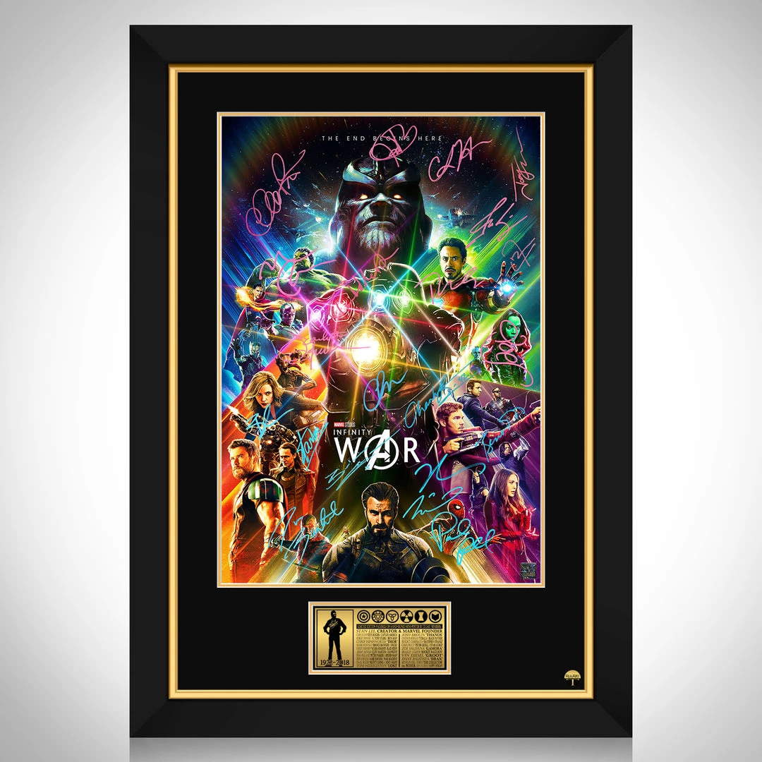 RARE-T Avengers Infinity War Mini Poster Limited Signature Edition Studio Licensed Custom Frame 1 RARE-T Avengers Infinity War Mini Poster Limited Signature Edition Studio Licensed Custom Frame