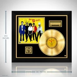 RARE-T The B-52's Gold LP Limited Signature Edition Studio Licensed Custom Frame Limited Edition Frames