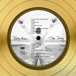 RARE-T Babyface - The Day Gold LP Limited Signature Edition Studio Licensed Custom Frame