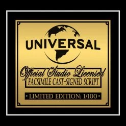 RARE-T Limited Edition Frames Back To The Future Script Limited Signature Edition Studio Licensed Custom Frame