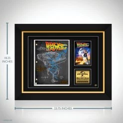 RARE-T Limited Edition Frames Back To The Future Script Limited Signature Edition Studio Licensed Custom Frame
