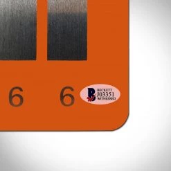 PPC Back To The Future- Beckett Witness Certified Hand-Signed License Plate By Christopher Lloyd Custom Frame