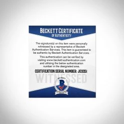 PPC Back To The Future- Beckett Witness Certified Hand-Signed License Plate By Christopher Lloyd Custom Frame