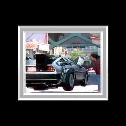 PPC Back To The Future- Beckett Witness Certified Hand-Signed License Plate By Christopher Lloyd Custom Frame